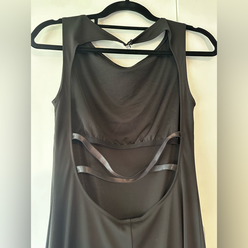 🖤 The Limited Black Fit & Flare Dress Small Open Back Sleeveless